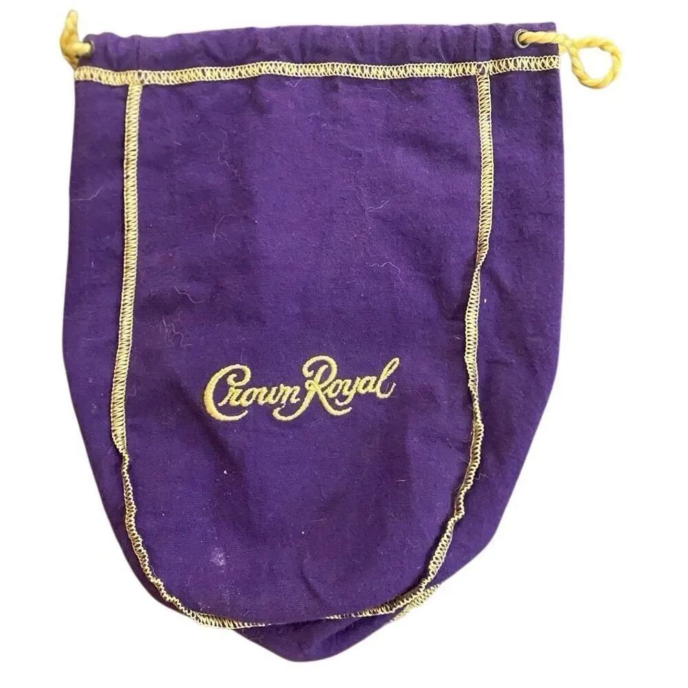 Crown royal purple holder bag draw string